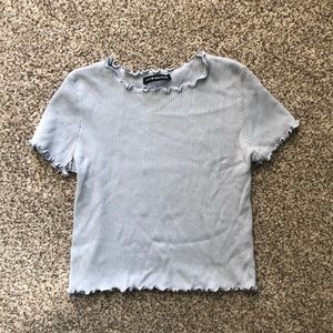 Brandy ribbed crop top